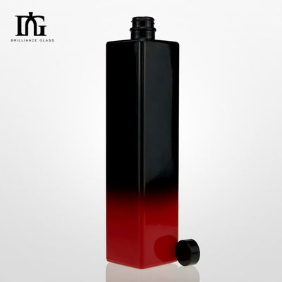 700ml/750ml Квадратная бутылка водки Край кристаллического стекла