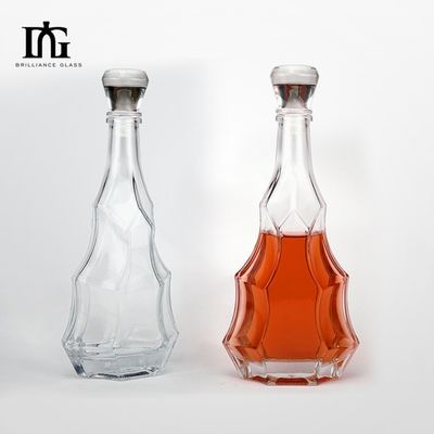Материал ошейника Стекло 700ml 500ml 750ml 1000ml Прозрачная стеклянная бутылка с стеклянной крышкой
