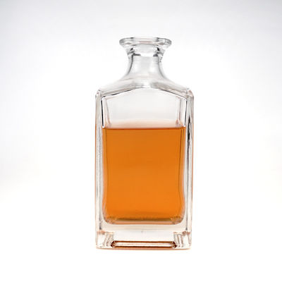 Капчатый пробковый винт обе 750 мл квадратная форма стеклянный джин виски бутылка для аптеки