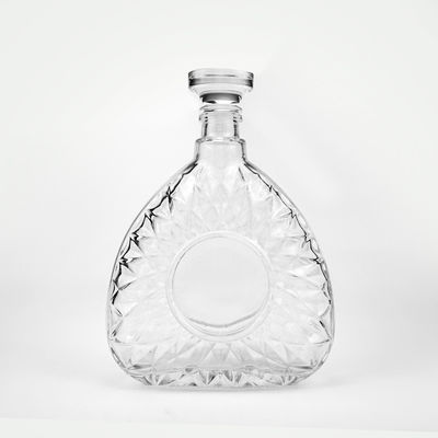 Приемлемый логотип клиента 750ml 75cl Прозрачная стеклянная бутылка с спиртом для ликеров и напитков