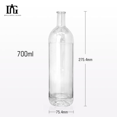 Материал корпуса Стеклянная бутылка для виски ром джин 500 мл 700 мл Бутылки для спиртных напитков