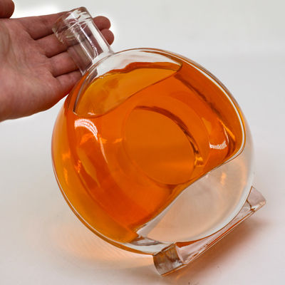 Acid Etch Clear 450ml 700ml 750ml Ром Водка Виски Джин Стеклянная бутылка со стеклянной пробкой
