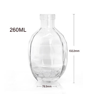 Стеклянный корпус 250 мл 375 мл 500 мл Водка Ликер Вино Спиртная бутылка с крышкой для бренди Виски