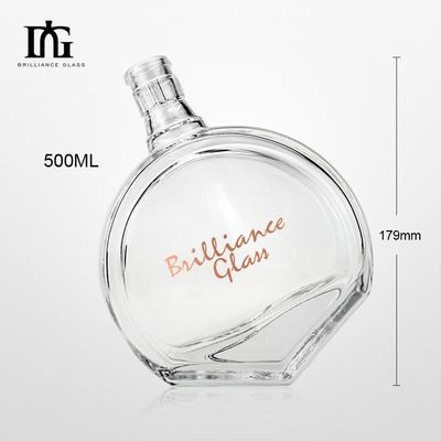 Чай 700 мл Пустая прозрачная стеклянная бутылка для спиртных напитков / спиртных напитков Вино Водка Бренди Виски Ром