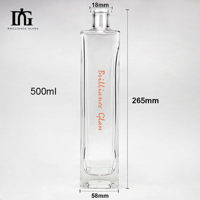 700 мл Super Flint Glass Empty Bottle for Liquors and Beverage Collar Материал стекла