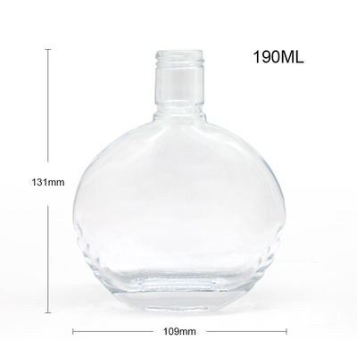 Стеклянная бутылка на заказ для гипсокартонного джина, водки, рома, виски и коньяка 750 мл