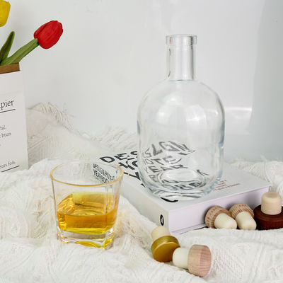 330 мл/500 мл/700 мл Бутылка вина для ликера Стеклянная бутылка Рисование Гравировка Тепловая штамповка