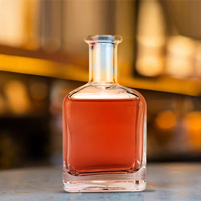 Стеклянная бутылка для джина водка текила ром бренди спиртные напитки ликер виски виски 350 мл кристалл