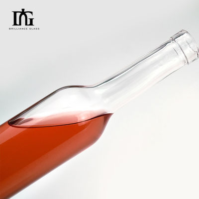 Надворье гравировки Обработка 350 мл Прозрачная круглая толстая оливковая жирная бутылка для вина