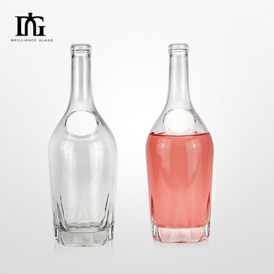 OEM/ODM Приемлемо 750ml 1000ml Прозрачная стеклянная бутылка для ликера Красное вино Испанкерная водка