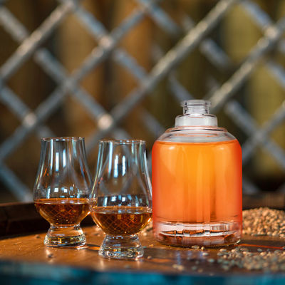 Текила 500 мл Стеклянная бутылка с алкоголем Роскошная бутылка с водой из стекла с крышками