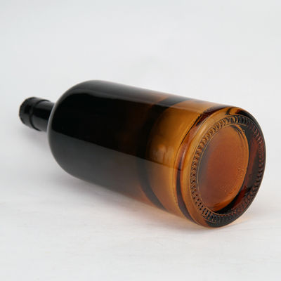 700 мл ликера Стеклянная бутылка для напитков Промышленный напиток Прозрачный янтарь Черный