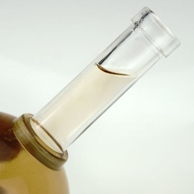 На заказ Большой живот Круглый формы 50cl Винная стеклянная бутылка 500 мл для ликеров и напитков