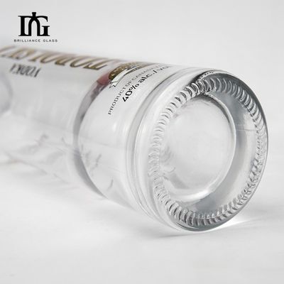 Бутылка с длинной шеей 750 мл Голубое окрашенное стекло Ликер Виски Водка для напитков