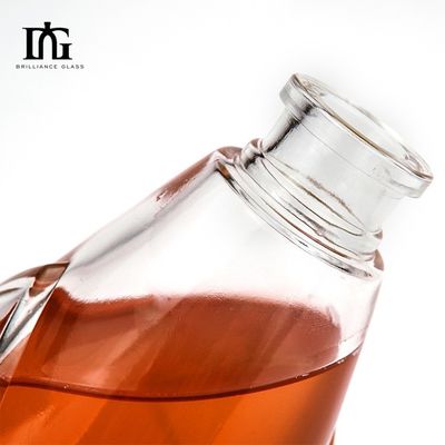 Винтажная длинная шея прямоугольная квадратная форма Стекло напитки Ликер бутылка 500 мл 700 мл 750 мл