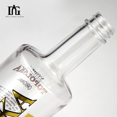 Промышленные напитки 750 мл квадратная стеклянная бутылка с синтетической пробкой