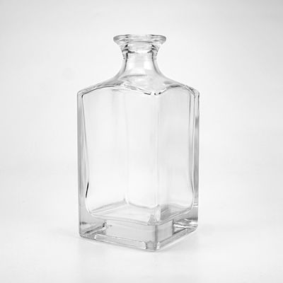 Капчатый пробковый винт обе 750 мл квадратная форма стеклянный джин виски бутылка для аптеки