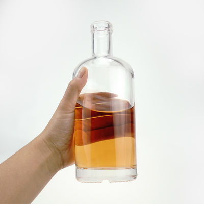 700 ml 750 ml 1000 ml Стеклянная бутылка круглой формы для напитков