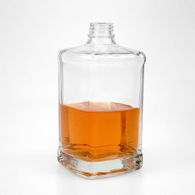 Приемлемый логотип клиента Стеклянная бутылка спиртового рома 500 мл 750 мл Скрубная крышка Тип уплотнения