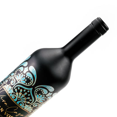 Печать логотипа на заказ Частная упаковка Срезная рельефная личная свадьба Красное вино бутылки этикетки