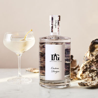 Дизайн стеклянного материала Конструкция бутылки для водки, джина, виски и текилы