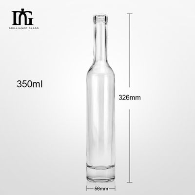 350 ml 375 ml 500 ml Прозрачное Круглое Стекло Виски Ром Бутылка для вина с пробкой
