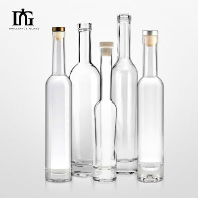 350 ml 375 ml 500 ml Прозрачное Круглое Стекло Виски Ром Бутылка для вина с пробкой