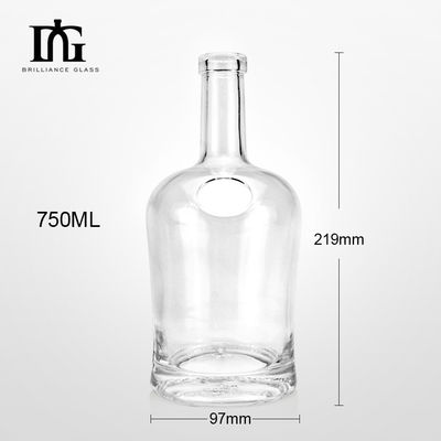700 мл стеклянная бутылка джина с пробковой винтовой крышкой Прозрачная виски ром спиртные напитки бутылка водки
