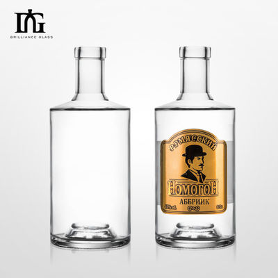 700 мл стеклянная бутылка для водки рома виски экранография горячее штампование живопись гравировка