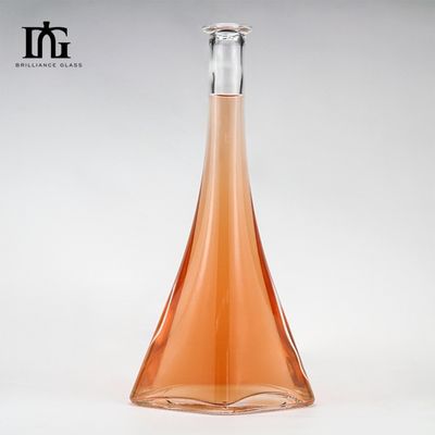Приемлемо OEM/ODM 500ml 700ml 750ml Чистое стекло Ликер Виски Водка Джин Ром Бренди бутылка