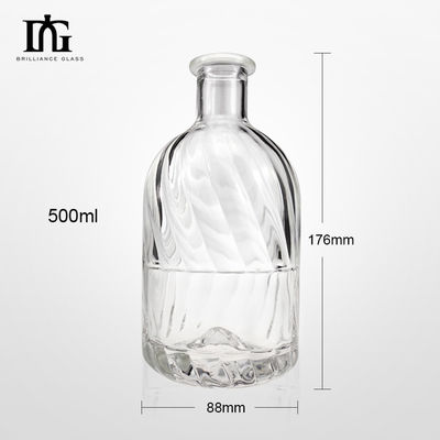 Стеклянные бутылки для водки 500 мл/700 мл/750 мл с пробкой и резкой конструкцией