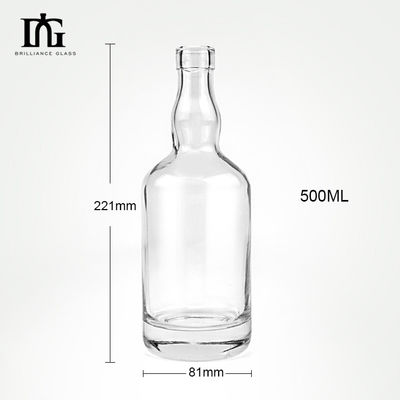 Стеклянная бутылка для джина Виски Ликер Бренди Водка Вино 500 мл 750 мл 1000 мл Лучше