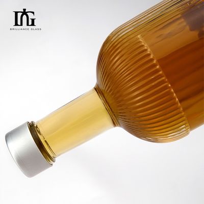 Классический дизайн толстый дно виски стеклянная бутылка 500 мл 700 мл 750 мл 1000 мл для напитков