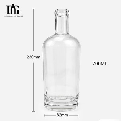 Этикет с горячим штампованием на заказ Бутылка виски 500 мл 750 мл Размер с толстым дном