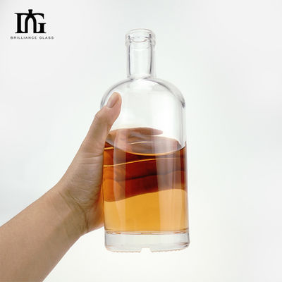 Этикет с горячим штампованием на заказ Бутылка виски 500 мл 750 мл Размер с толстым дном