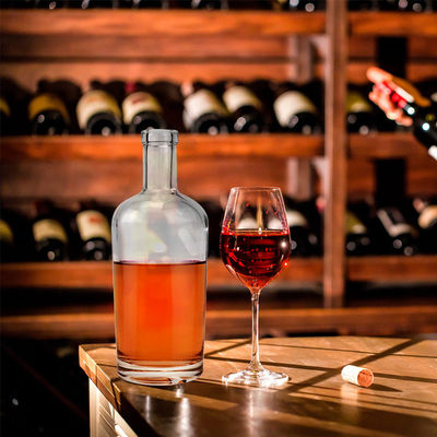 Этикет с горячим штампованием на заказ Бутылка виски 500 мл 750 мл Размер с толстым дном