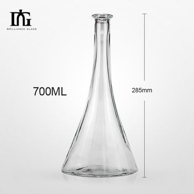 50cl OEM/ODM Super Flint Jersey Прозрачная стеклянная бутылка с пробкой и винтовой крышкой