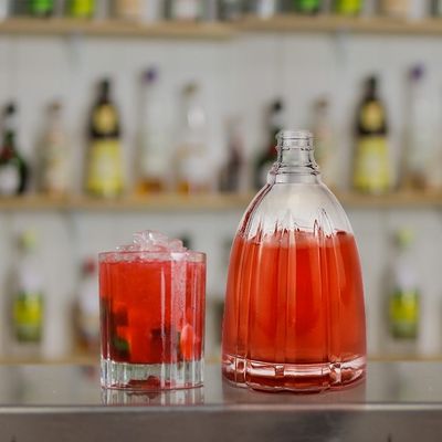 Стеклянная бутылка с напечатанным логотипом для джина водки 50cl 70cl 75cl пустые бутылки с алкоголем