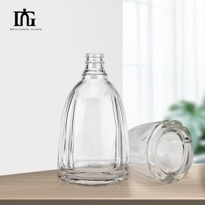 Стеклянная бутылка с напечатанным логотипом для джина водки 50cl 70cl 75cl пустые бутылки с алкоголем