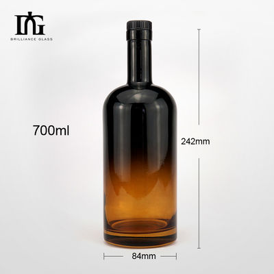 Прозрачные янтарные черные винные стеклянные бутылки 375ml 500ml 750ml 700ml Тип уплотнения CORK