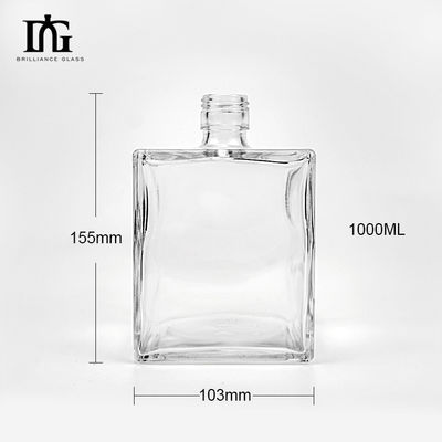Приемлемый логотип клиента Стеклянная бутылка для водки Виски Ликер 500 мл 700 мл 1000 мл