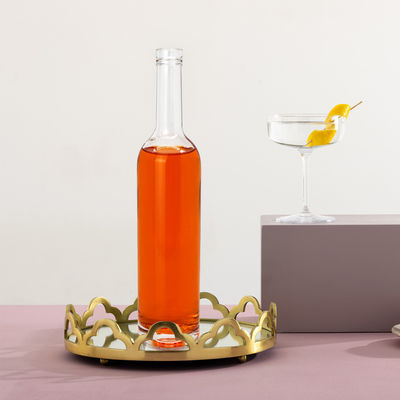 Экранная печать и горячее штампование Стеклянная бутылка с вином для индивидуальной упаковки