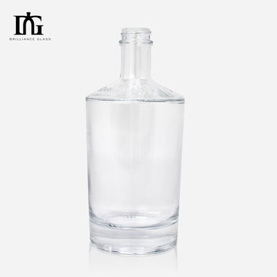 Толстая стеклянная бутылка для спиртных напитков на заказ роскошный джин виски водка винтовая крышка