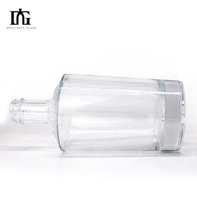 Толстая стеклянная бутылка для спиртных напитков на заказ роскошный джин виски водка винтовая крышка