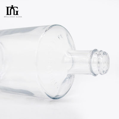 Толстая стеклянная бутылка для спиртных напитков на заказ роскошный джин виски водка винтовая крышка