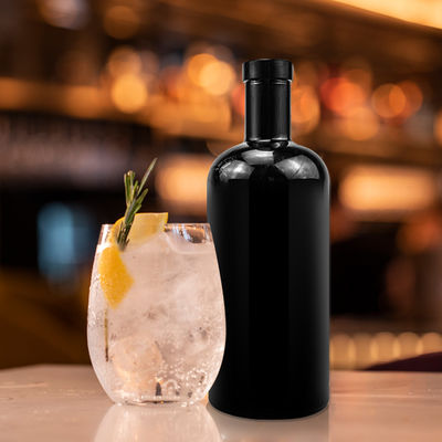 Уникальный дизайн текилы 700 мл 1000 мл матово-черное оливковое масло стеклянные бутылки с пробкой