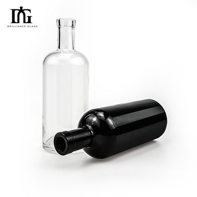 Уникальный дизайн текилы 700 мл 1000 мл матово-черное оливковое масло стеклянные бутылки с пробкой