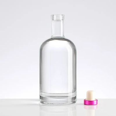 Тип уплотнения CORK 100ml 200ml 375ml 500ml 750ml Матро-черно-белая стеклянная бутылка для джина