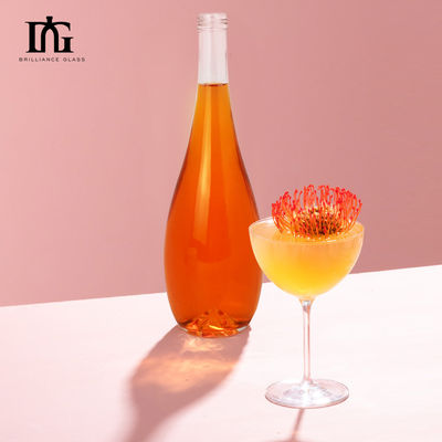 375 мл 500 мл 750 мл Прозрачная стеклянная бутылка с прокатным крышкой