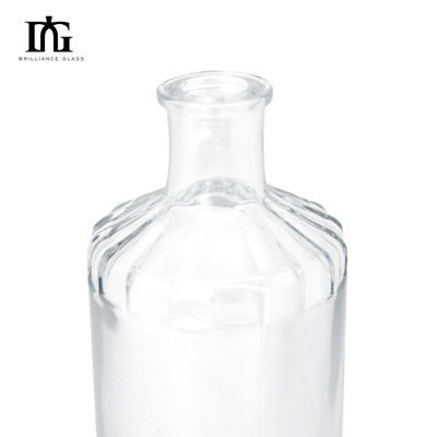 Приемлемый логотип клиента 500 мл круглые стеклянные бутылки с вином для алкогольного напитка